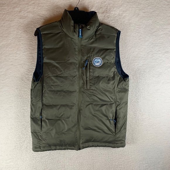 Southern Tide Men's The Skipjack Duck Down Puffer Vest Jacket Green Size S 8826 - Picture 1 of 13